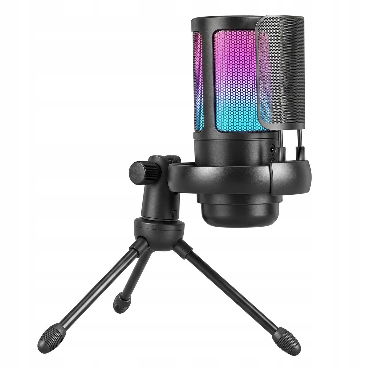 RETOO žaidimų USB mikrofonas kompiuteriui su pop filtru ir nutildymo funkcija