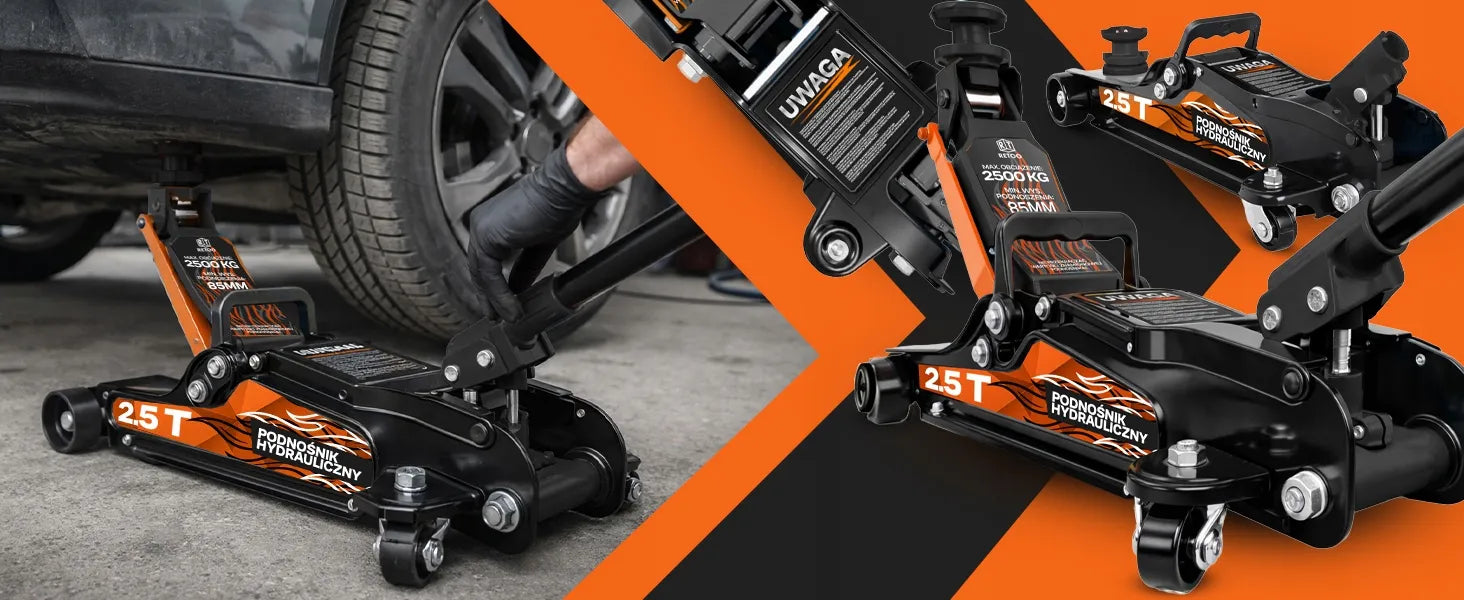 RETOO žemo profilio hidraulinis automobilinis keltuvas, 2,5T, 85–399 mm