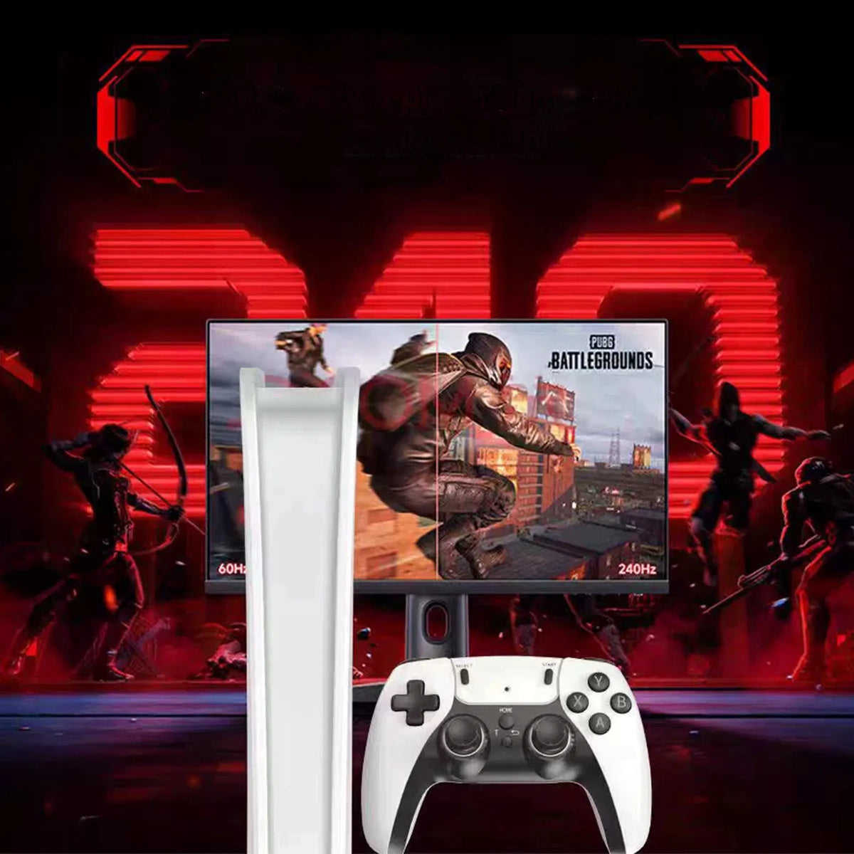 Retro žaidimų konsolė „GAME STICK PRO 2026R“, HDMI, 2 valdikliai, lenkiškas meniu, 64 GB