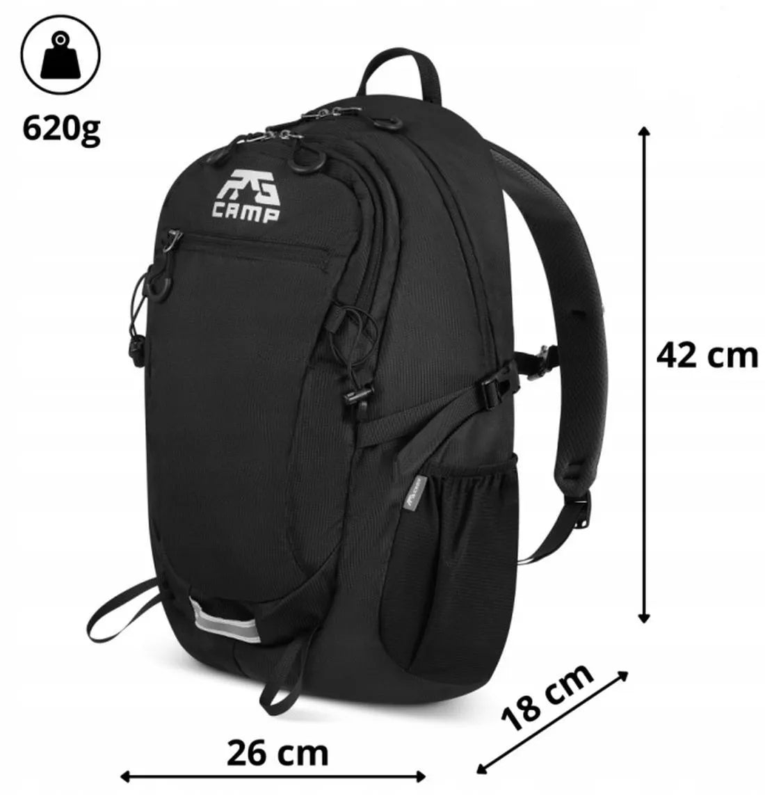 RG Camp R20 turistinė kuprinė 20 l, maža žygiams į kalnus, unisex