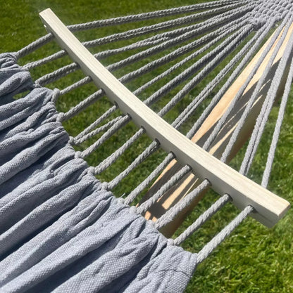 Rinkinys STOVAS + HAMAKAS 2 asm. BOHO PILKAS nešiojamas komplektas COMFORT ZONE 200 KG