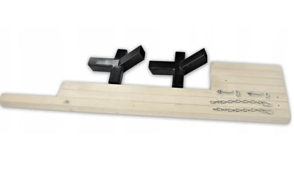 Rinkinys STOVAS + HAMAKAS 2 asm. BOHO PILKAS nešiojamas komplektas COMFORT ZONE 200 KG