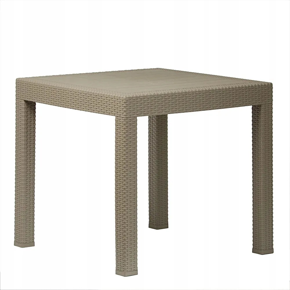 „Riviera“ sodo baldų komplektas – 4 kėdės ir 82 × 82 cm stalas