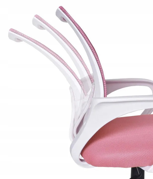 Rožinė biuro kėdė GIOSEDIO NFX012 | Sukama ergonomiška su tinkleliu