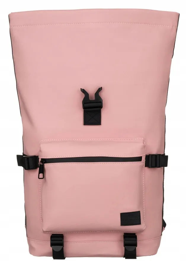 Rožinė „roll-top“ kuprinė Peterson PTN NAIROBI
