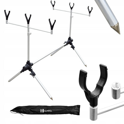 Rumpol meškerių stovas Rod Pod 3 meškerėms, stabilus ir reguliuojamas