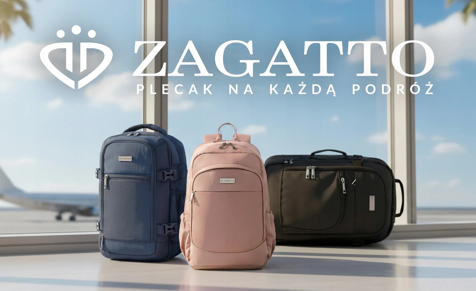 RYANAIR 40x30x20 kuprinė lėktuvui, kelioninė kabininė bagažo kuprinė ZAGATTO