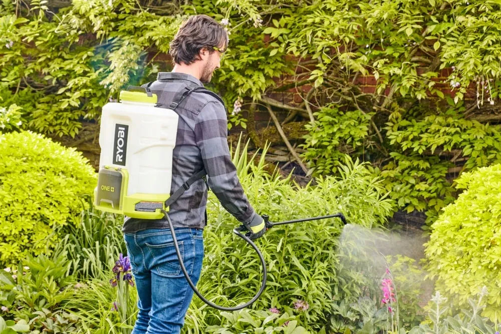 Ryobi 15 l ONE+ 18V akumuliatorinis kuprinis purkštuvas RY18BPSB-0