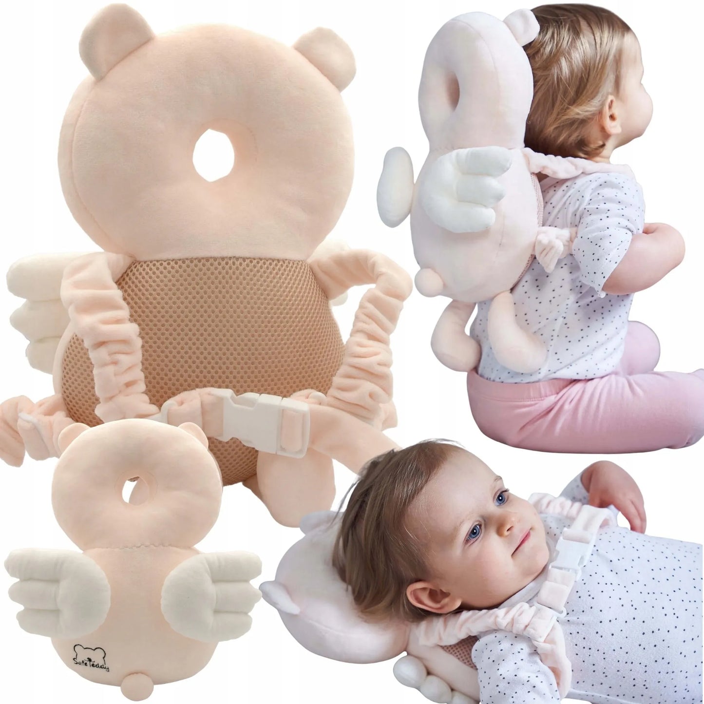 SafeTeddy meškučio formos diržai saugiam vaikščiojimo mokymuisi