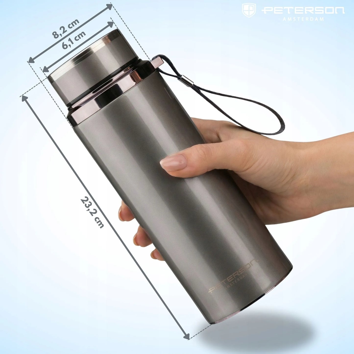 Sandarus nerūdijančio plieno termosas Peterson 750 ml
