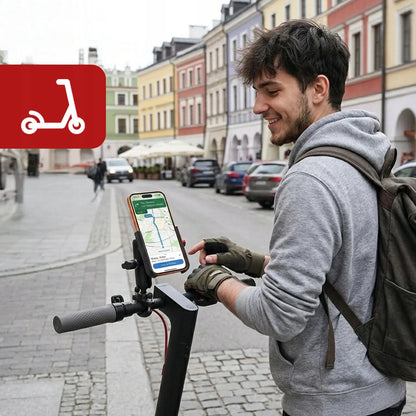 ŠARVUOTAS ANTIVIBRACINIS MOTOCIKLO IR DVIRAČIO TELEFONO LAIKIKLIS MOTOWOLF