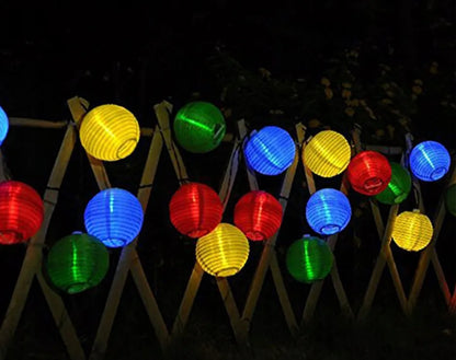 Saulės energija maitinama girlianda su 10 LED žibintų dekoro P-702