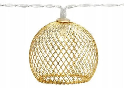 Saulės energija maitinama LED sodo girlianda su 10 rutuliukų