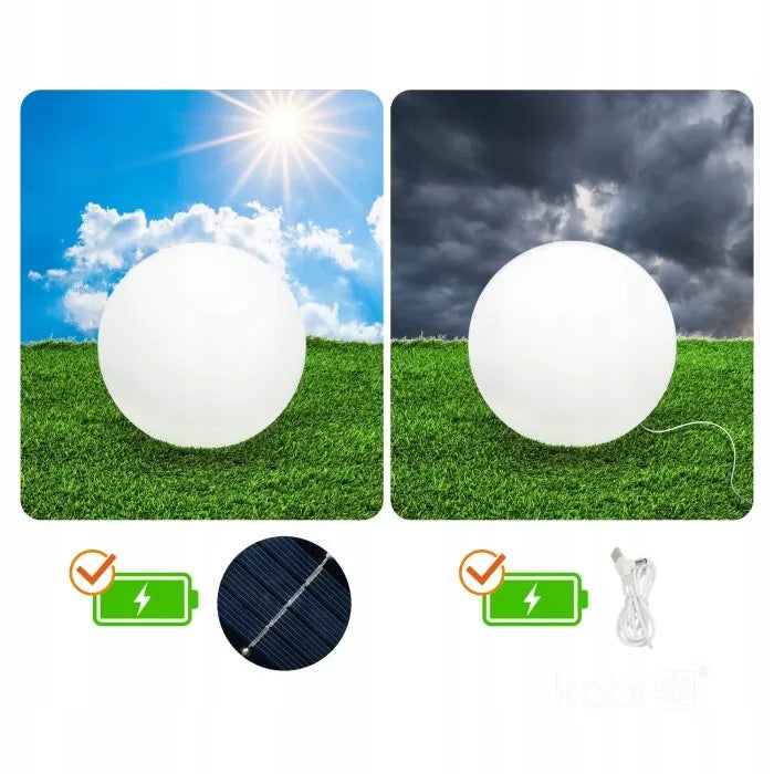 Saulės energija maitinamas LED sodo šviestuvas 3000K RGB