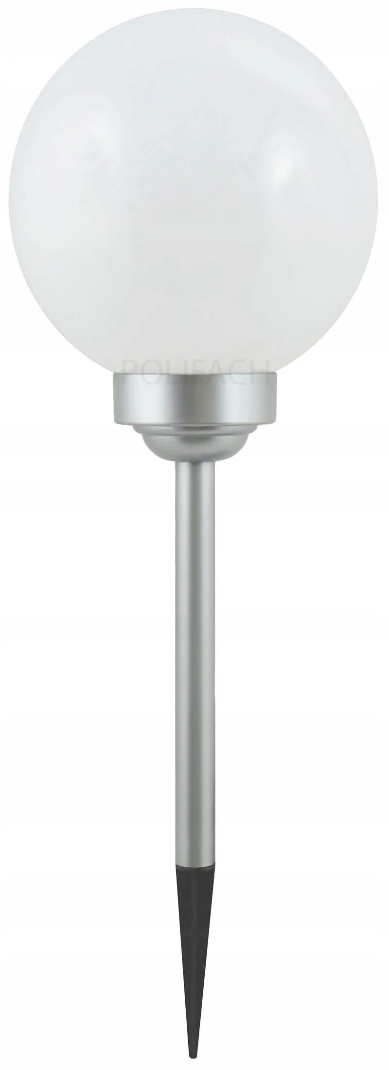 Saulės energija maitinamas sodo šviestuvas, 4 LED, balta sfera, 25 cm, terasai ir balkonui