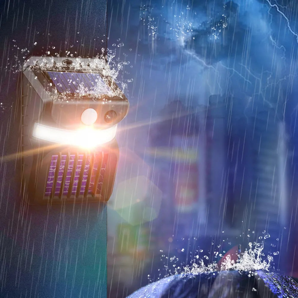Saulės energija varoma 2in1 lempa nuo uodų ir musių NoBzzz UV su judesio jutikliu