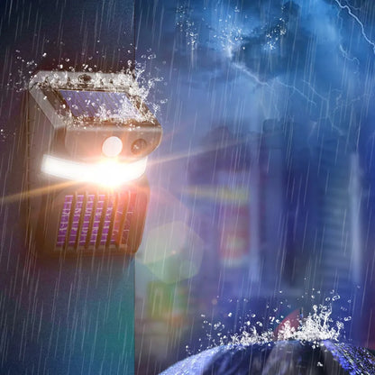 Saulės energija varoma 2in1 lempa nuo uodų ir musių NoBzzz UV su judesio jutikliu