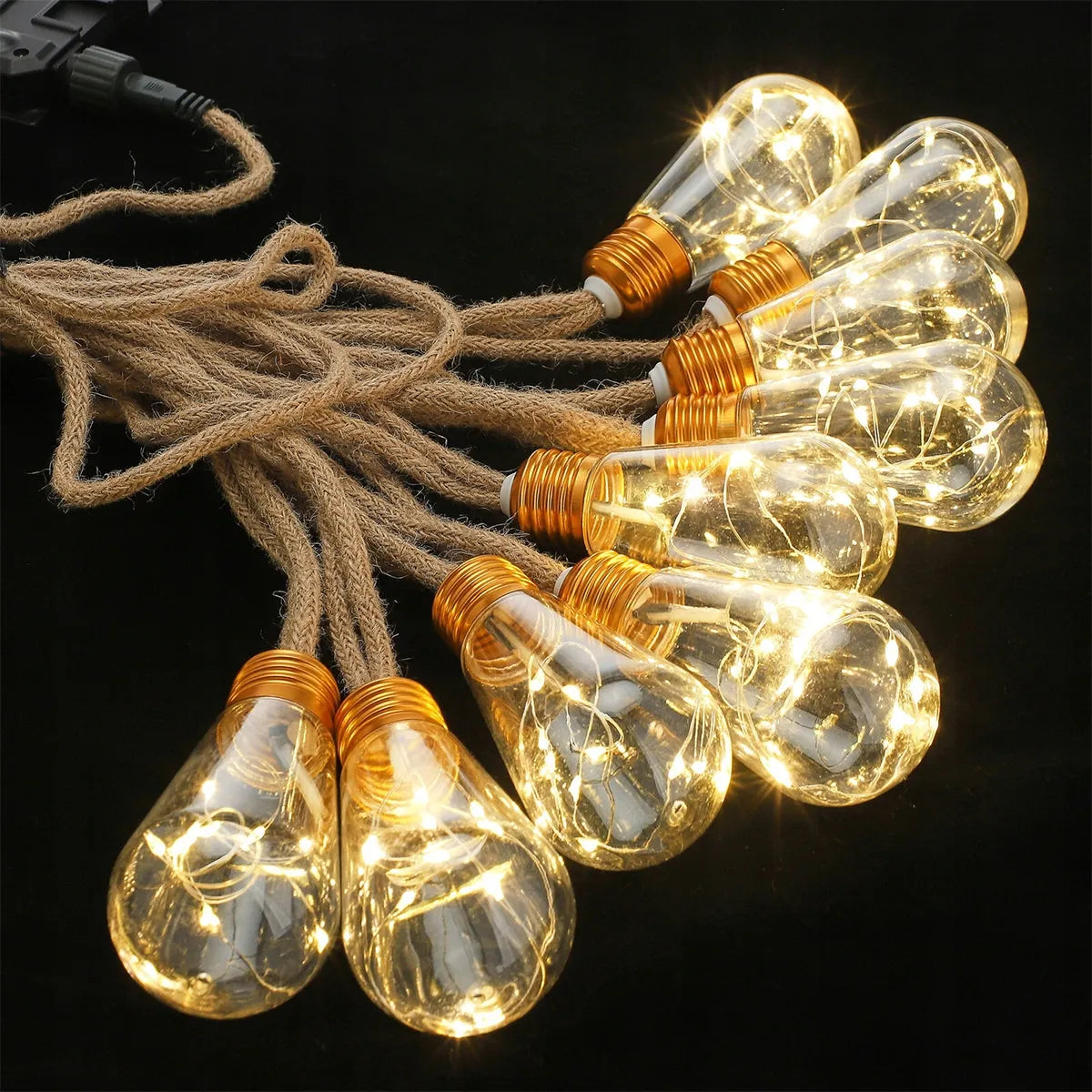 Saulės energija varoma LED girlianda 7,8 m 16 LED lempučių, dekoratyvinis sodo apšvietimas