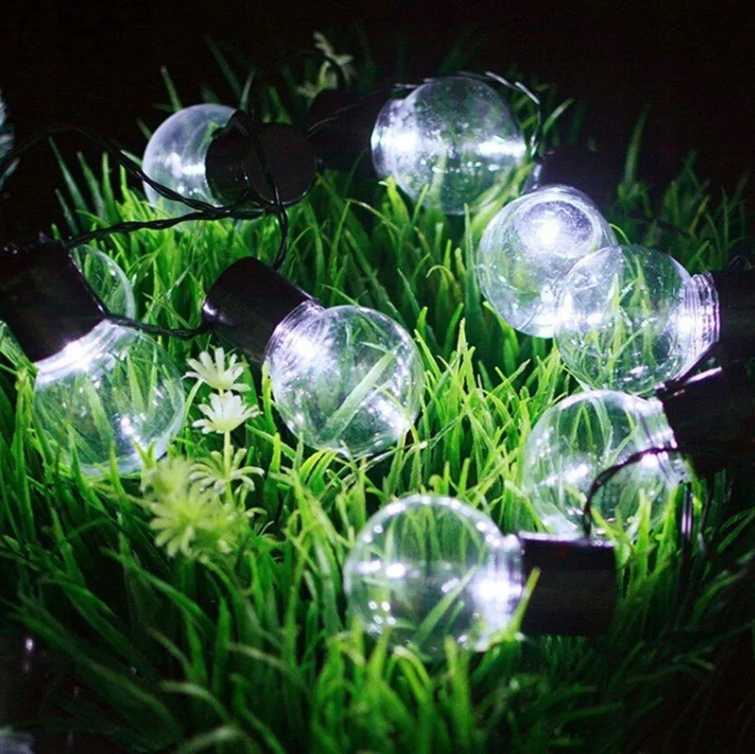 Saulės girlianda 10 LED sodo dekoracija