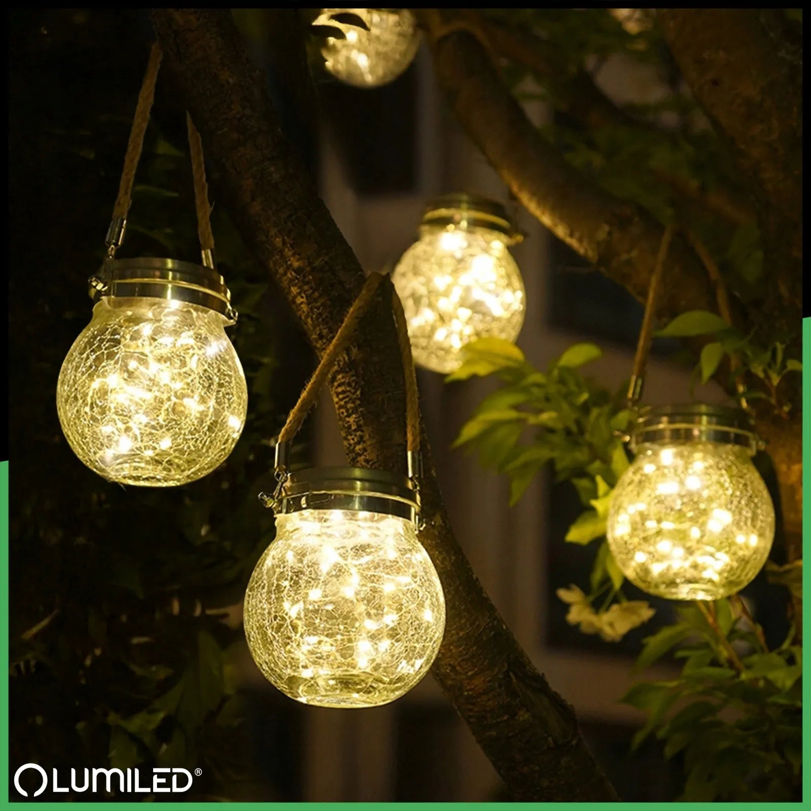 Saulės LED sodo šviestuvų rinkinys Lumiled Magus 3 vnt.