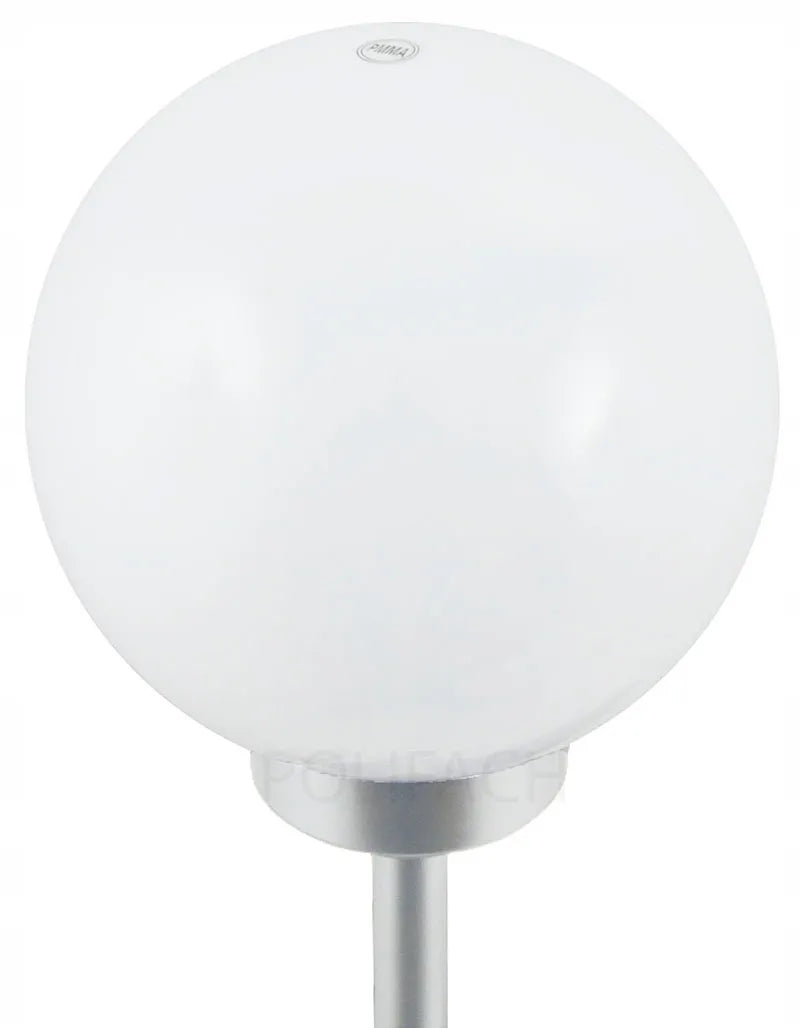 Saulės lempa sodo dekoracija 4 LED BALTAS RUTULYS 25cm terasa balkonas P-025