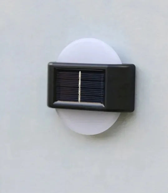Saulės sieninis šviestuvas 6 LED sodo terasos balkono dekoracija, 2 vnt.