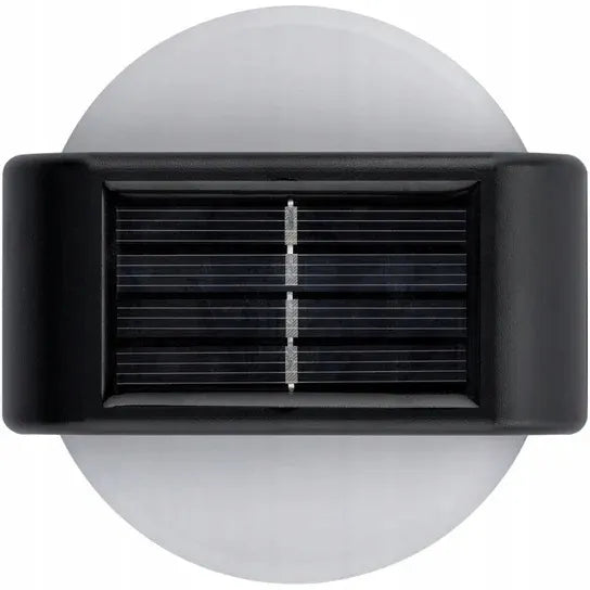 Saulės sodo šviestuvas-kinkietas 6 LED dekoracijai, sodui, terasai, balkonui, 2 vnt. P-120