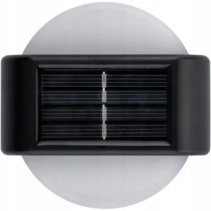 Saulės sodo šviestuvas-kinkietas 6 LED dekoracijai, sodui, terasai, balkonui, 2 vnt. P-120