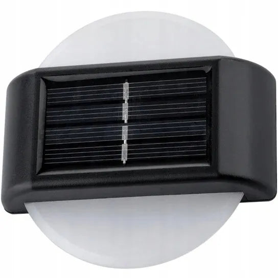 Saulės sodo šviestuvas-kinkietas 6 LED dekoracijai, sodui, terasai, balkonui, 2 vnt. P-120