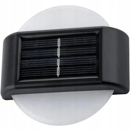 Saulės sodo šviestuvas-kinkietas 6 LED dekoracijai, sodui, terasai, balkonui, 2 vnt. P-120