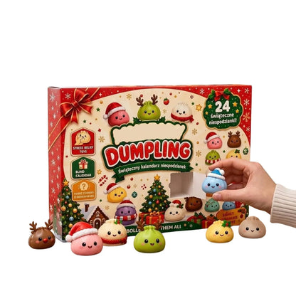 „Senti“ advento kalendorius su minkomais „Squishy“ 3D žaisliukais, 24 dienų rinkinys, kalėdinė dovana