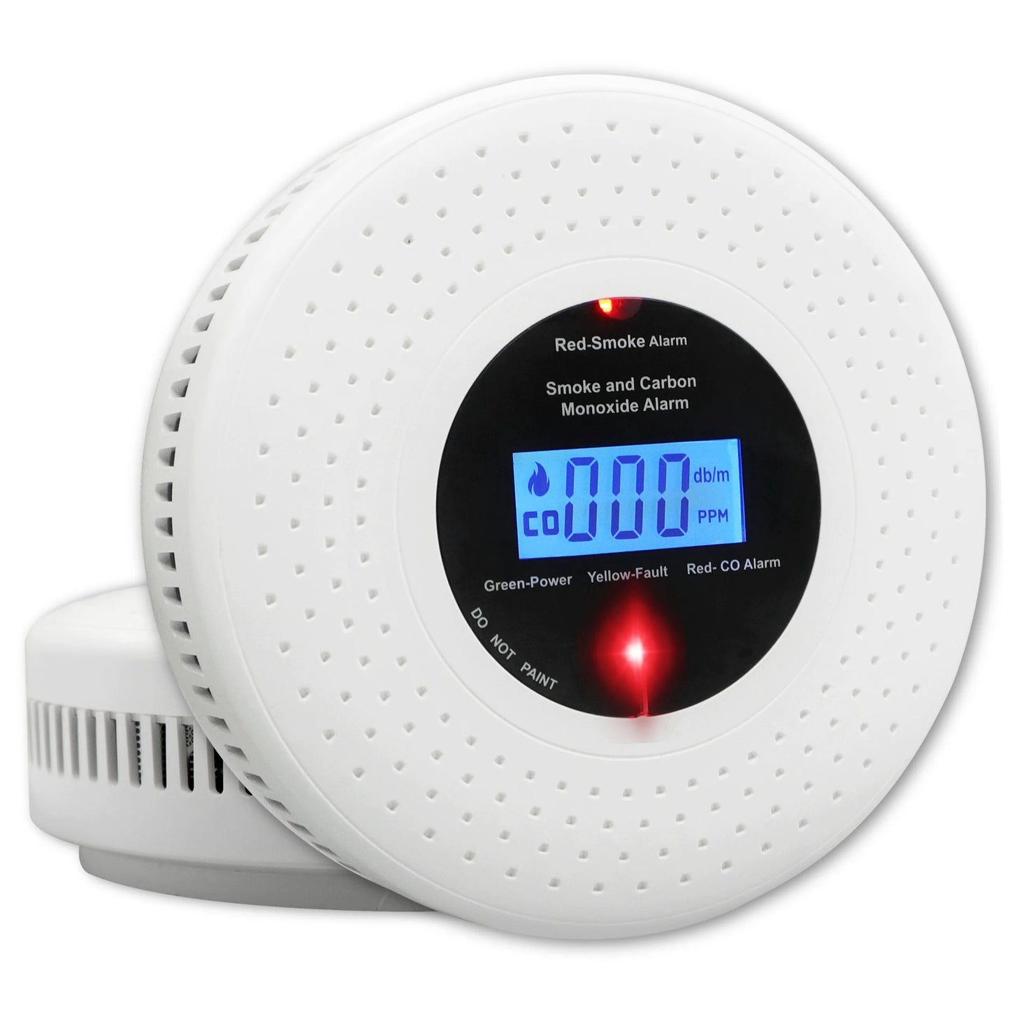Sertifikuotas belaidis 2-in-1 anglies monoksido (CO) ir dūmų detektorius