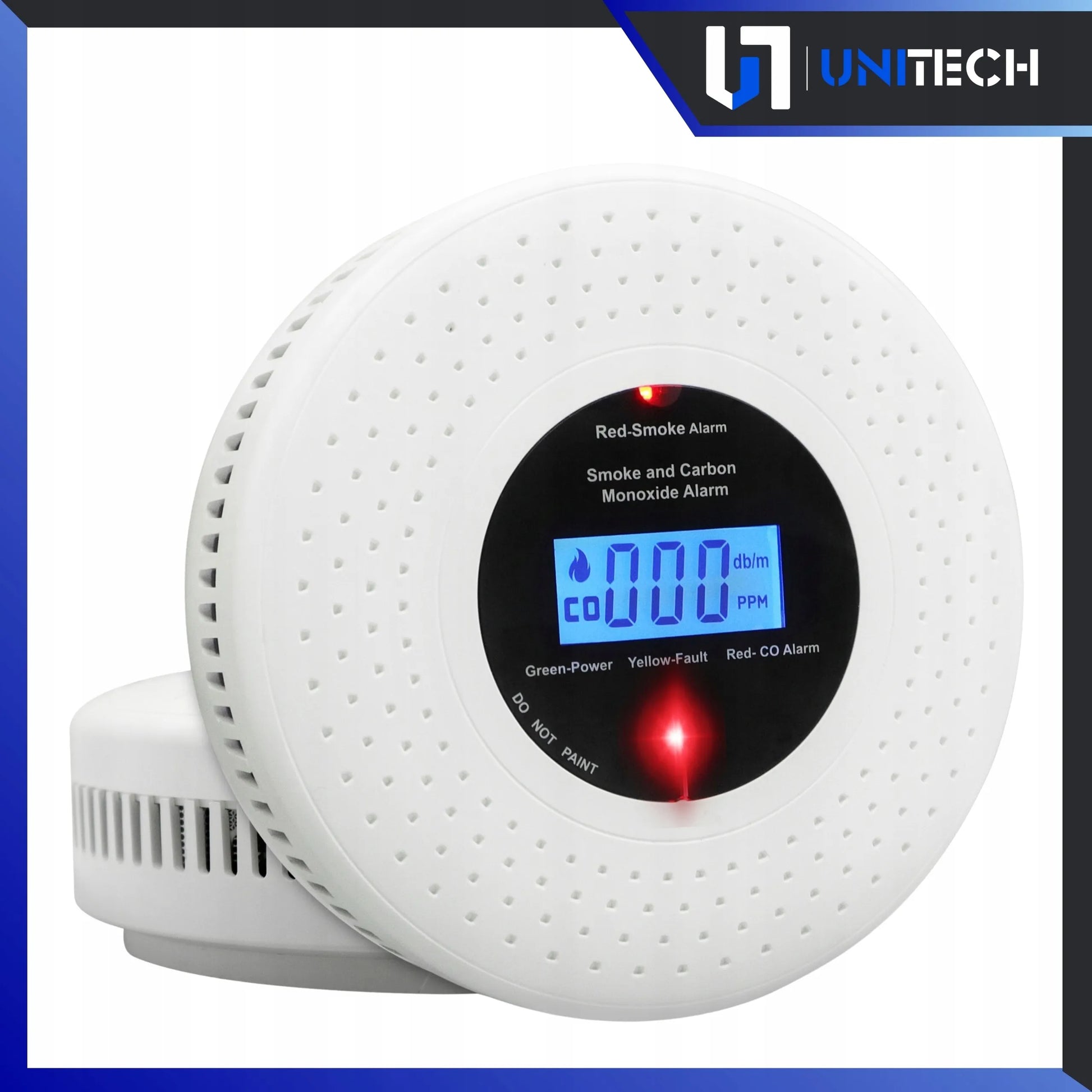 Sertifikuotas belaidis 2-in-1 anglies monoksido (CO) ir dūmų detektorius