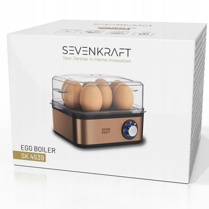 „Sevenkraft“ elektrinis kiaušinių virimo aparatas, 8 kiaušiniams, minkštai ir kietai virti
