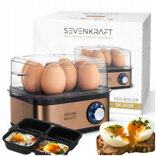 „Sevenkraft“ elektrinis kiaušinių virimo aparatas, 8 kiaušiniams, minkštai ir kietai virti