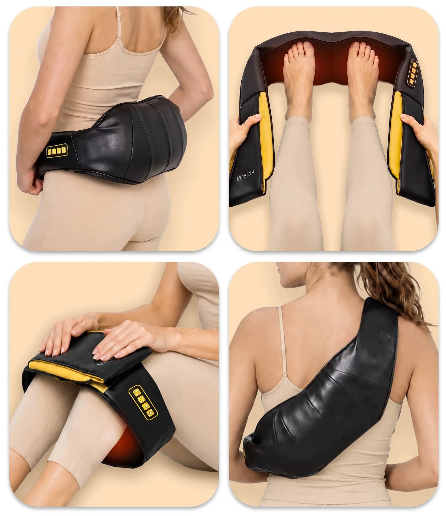 Shiatsu Pro kaklo, nugaros ir kūno masažuoklis su šildymo funkcija