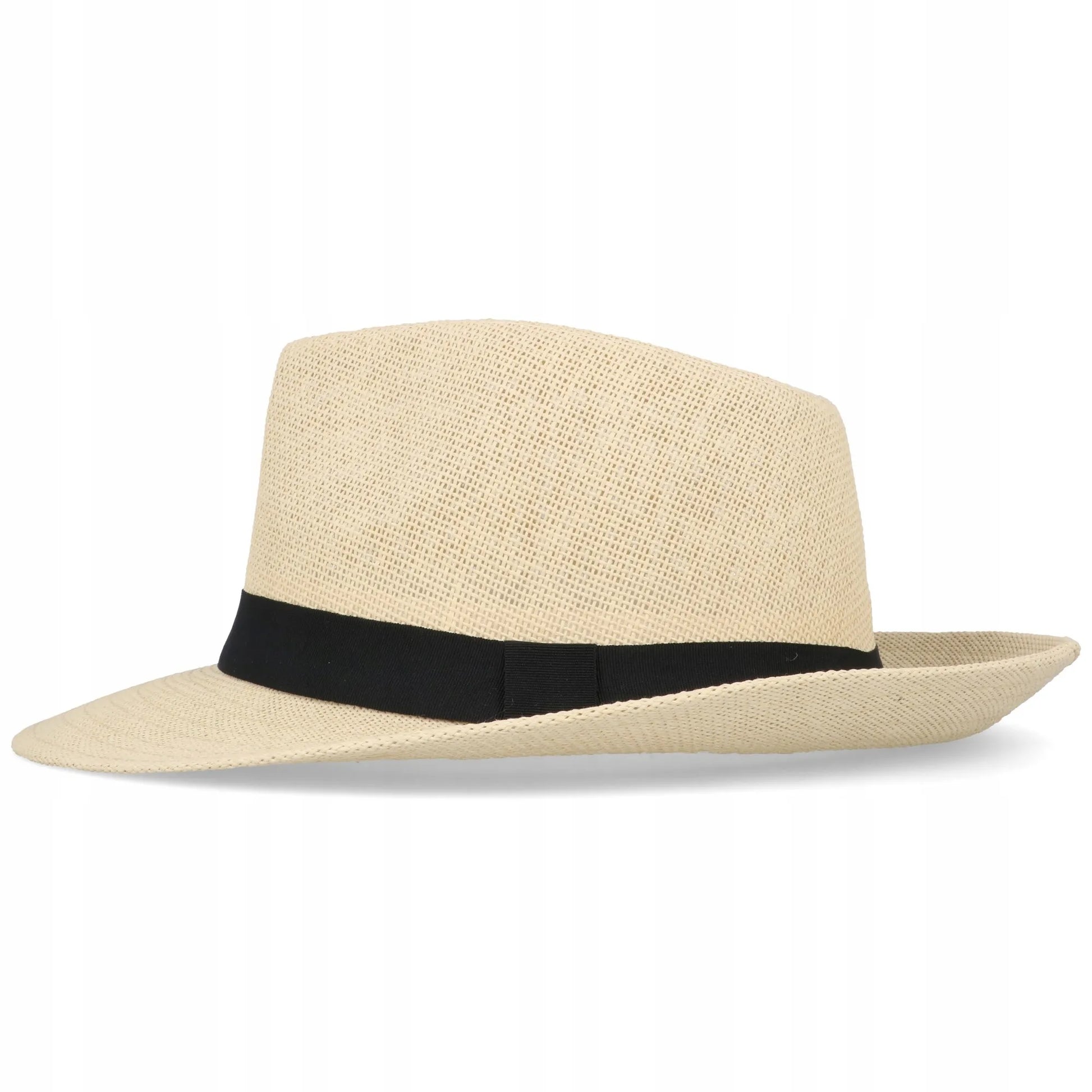 Šiaudinė apsauginė nuo saulės skrybėlė FEDORA PANAMA