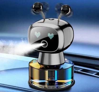 Sidabrinis automobilio kvapų difuzorius-robotas