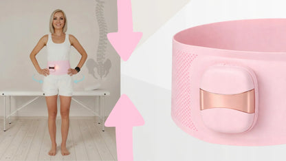 Šildantis LED diržas nuo pilvo, nugaros ir menstruacijų skausmo, 4 režimai