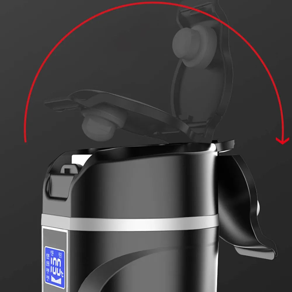 Šildomas automobilinis puodelis kavai, 12 V / 24 V, 500 ml