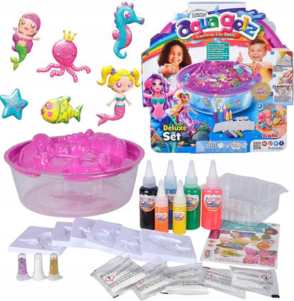 Simba Aqua Gelz kūrybinis rinkinys „Magiškos undinės“ su geliu ir formelėmis