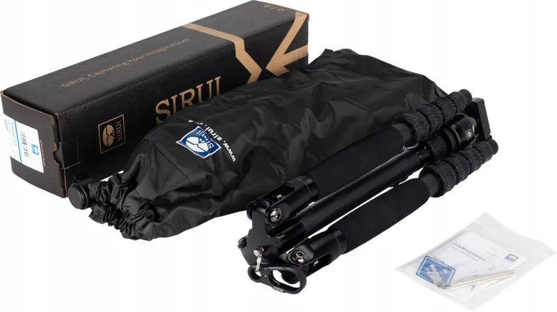 Sirui Traveler 5CX anglies pluošto 5 sekcijų trikojis su galvute, 16–138 cm