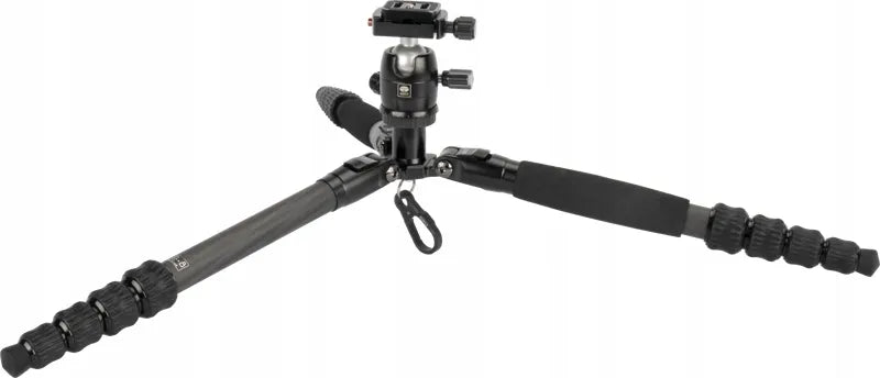 Sirui Traveler 5CX anglies pluošto 5 sekcijų trikojis su galvute, 16–138 cm