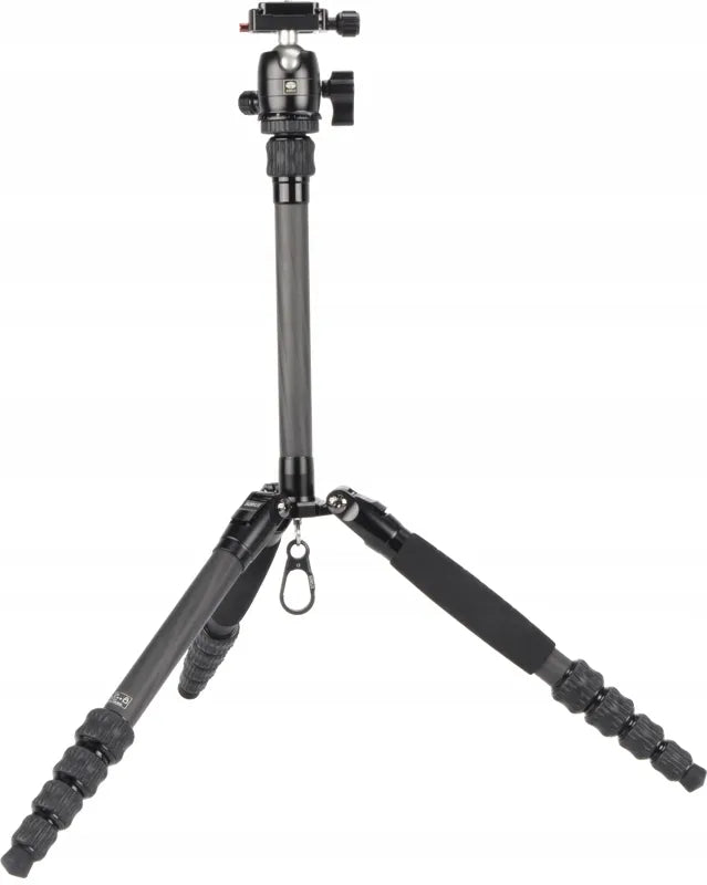Sirui Traveler 5CX anglies pluošto 5 sekcijų trikojis su galvute, 16–138 cm