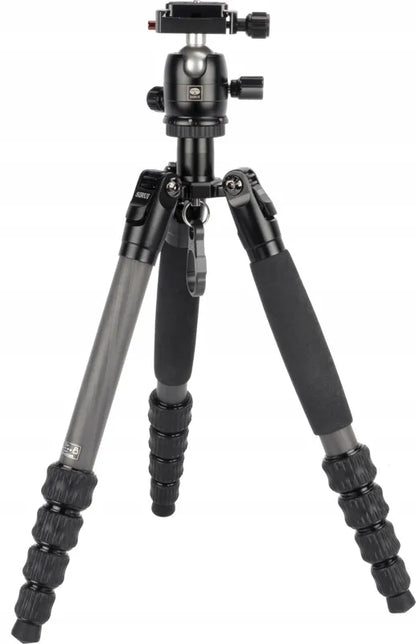 Sirui Traveler 5CX anglies pluošto 5 sekcijų trikojis su galvute, 16–138 cm