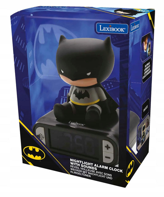 Skaitmeninis žadintuvas su 3D naktine lempute „Batman“ ir garso efektais