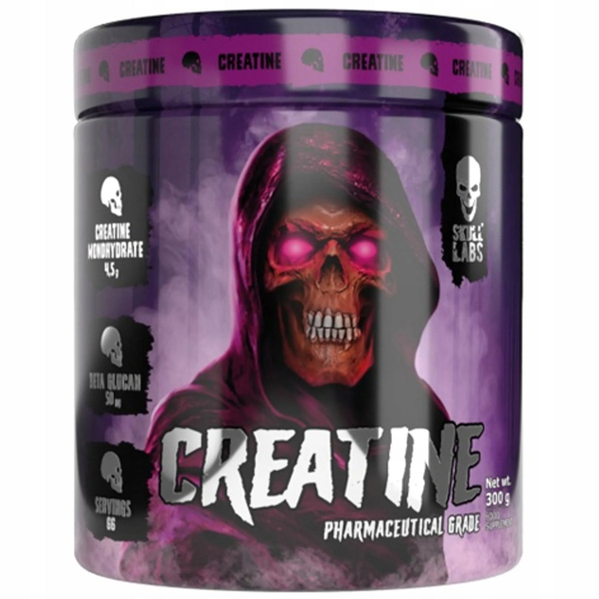 „Skull Labs“ kreatino monohidratas, 300 g – maisto papildas