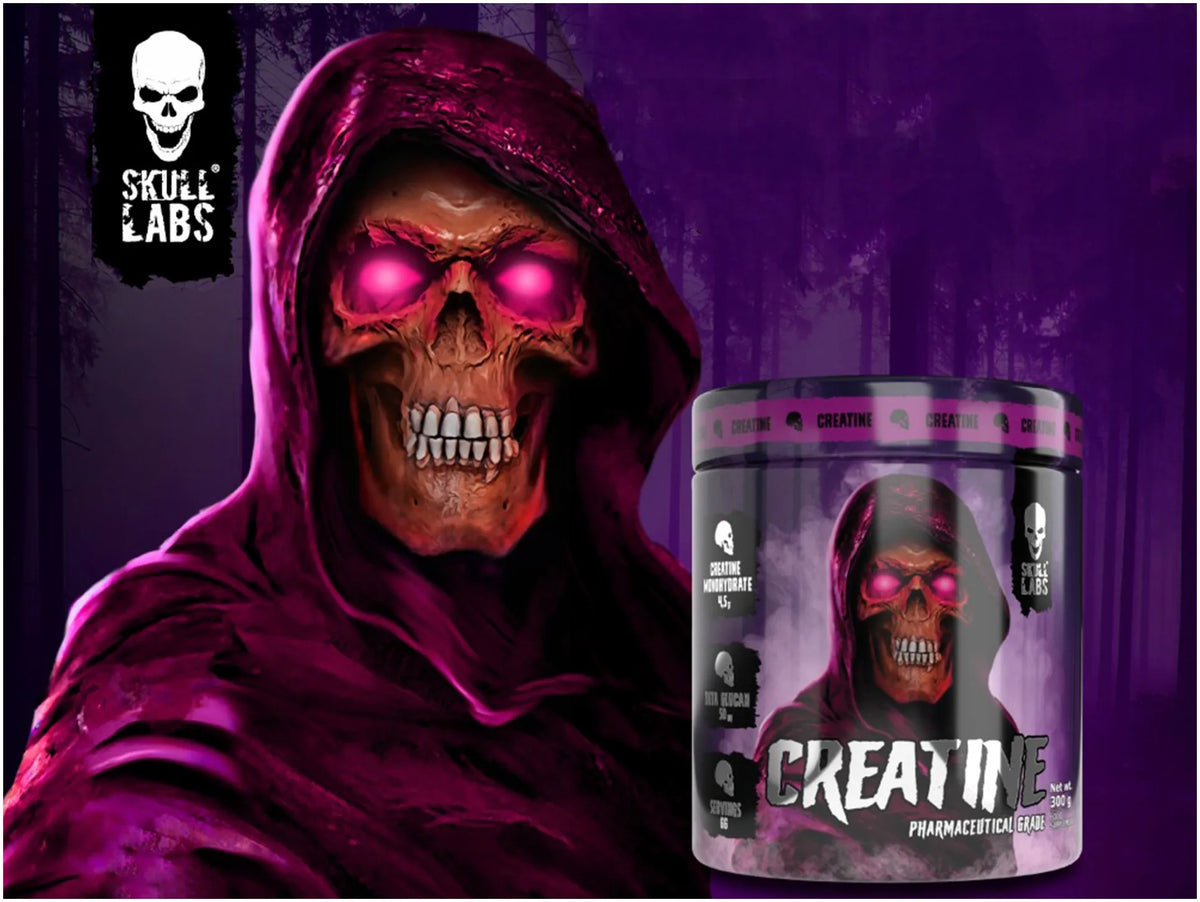 „Skull Labs“ kreatino monohidratas, 300 g – maisto papildas