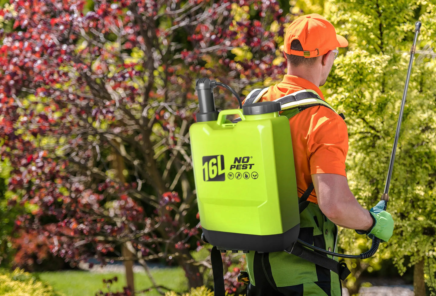 Slėginis kuprinis sodo purkštuvas GARDENBLAST NO PEST 16L