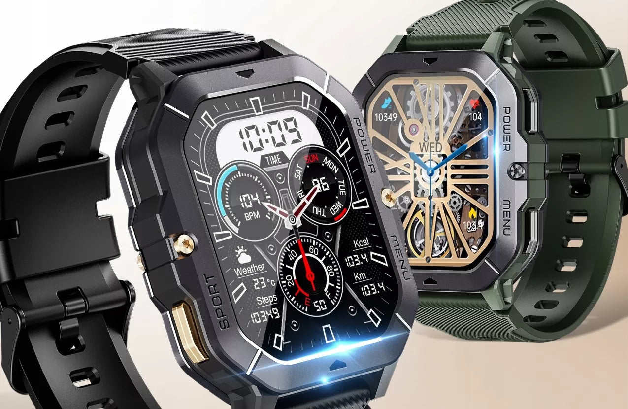 Smartwatch Cubot C28 AI – šarvuotas, atsparus vandeniui, skambučiai, lietuviškas meniu, vyriškas